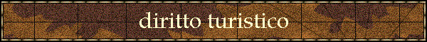 diritto turistico